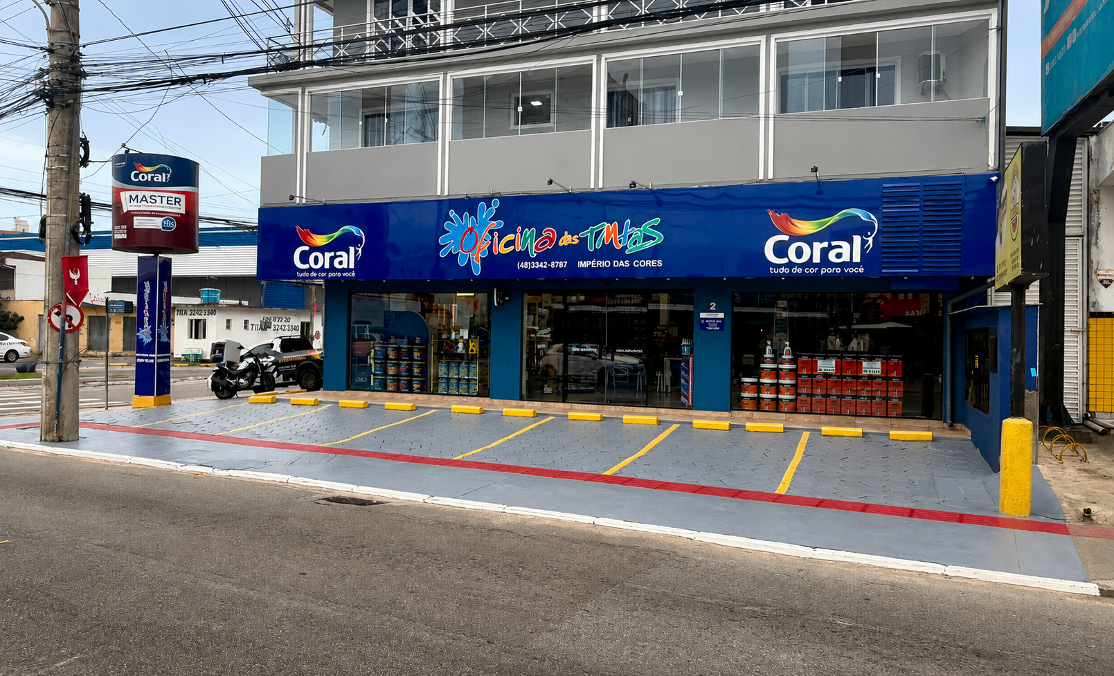 Fachada da loja Palhoça Centro